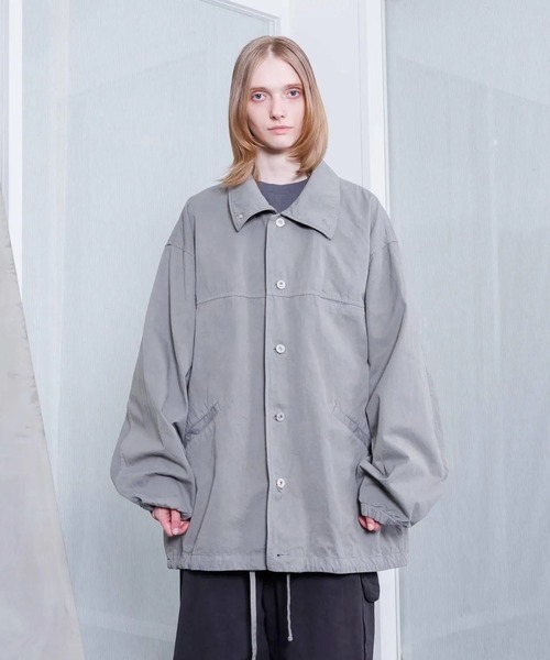 VOAAOV(ヴォアーブ)の「【VOAAOV】 WEATHER CLOTH GARMENT DYE Over Coach Jacket(その他アウター・メンズ・ブラック/オリーブ/チャコールグレー/ネイビー・1/0/2)」の5枚目の写真