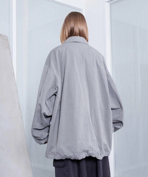 VOAAOV(ヴォアーブ)の「【VOAAOV】 WEATHER CLOTH GARMENT DYE Over Coach Jacket(その他アウター・メンズ・ブラック/オリーブ/チャコールグレー/ネイビー・1/0/2)」の7枚目の写真