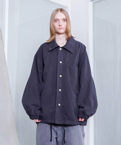 VOAAOV(ヴォアーブ)の「【VOAAOV】 WEATHER CLOTH GARMENT DYE Over Coach Jacket(その他アウター・メンズ・ブラック/オリーブ/チャコールグレー/ネイビー・1/0/2)」の10枚目の写真