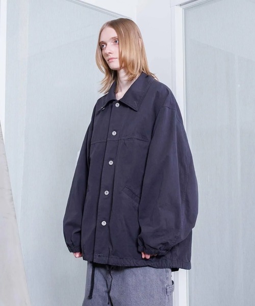 VOAAOV(ヴォアーブ)の「【VOAAOV】 WEATHER CLOTH GARMENT DYE Over Coach Jacket(その他アウター・メンズ・ブラック/オリーブ/チャコールグレー/ネイビー・1/0/2)」の11枚目の写真
