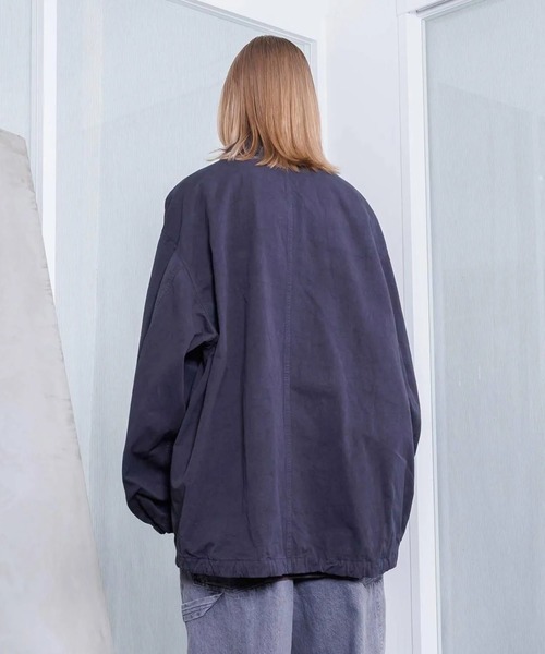 VOAAOV(ヴォアーブ)の「【VOAAOV】 WEATHER CLOTH GARMENT DYE Over Coach Jacket(その他アウター・メンズ・ブラック/オリーブ/チャコールグレー/ネイビー・1/0/2)」の12枚目の写真