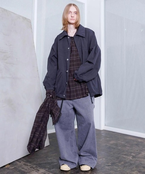 VOAAOV(ヴォアーブ)の「【VOAAOV】 WEATHER CLOTH GARMENT DYE Over Coach Jacket(その他アウター・メンズ・ブラック/オリーブ/チャコールグレー/ネイビー・1/0/2)」の14枚目の写真