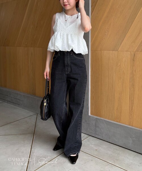 CAPRICIEUX LE'MAGE(カプリシューレマージュ)の「【LE'MAGE×gemeilコラボ】バブルバルーンキャミ(シャツ/ブラウス・レディース・ホワイト/ブラック・FREE)」の7枚目の写真