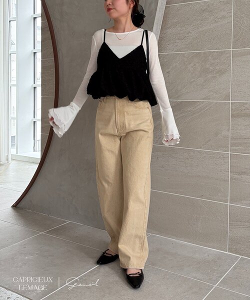 CAPRICIEUX LE'MAGE(カプリシューレマージュ)の「【LE'MAGE×gemeilコラボ】バブルバルーンキャミ(シャツ/ブラウス・レディース・ホワイト/ブラック・FREE)」の21枚目の写真