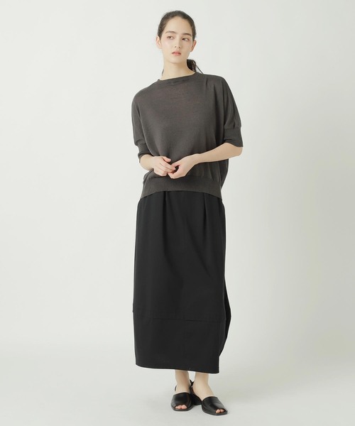 ZUCCa(ズッカ)の「LINEN COTTON KNIT / S(ニット/セーター・レディース・オフホワイト/グリーン/ダークグレー・M size)」の5枚目の写真
