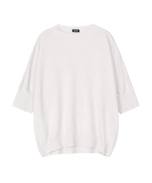 ZUCCa(ズッカ)の「LINEN COTTON KNIT / S(ニット/セーター・レディース・オフホワイト/グリーン/ダークグレー・M size)」の12枚目の写真