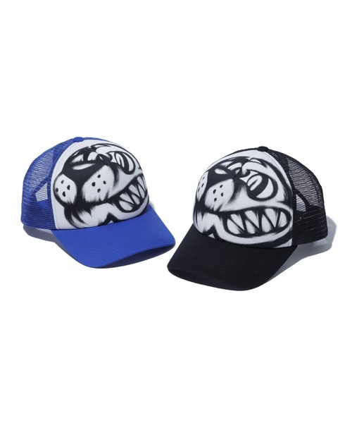 XLARGE(エクストララージ)の「DOG MESH CAP(キャップ・メンズ・ブラック/ブルー・ONE SIZE)」の3枚目の写真