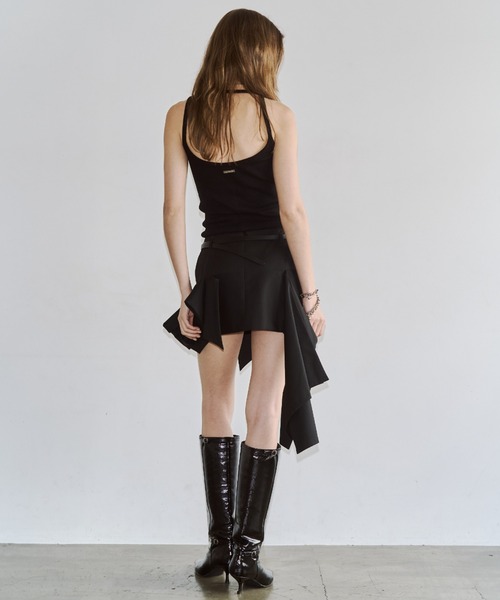 JOSE MOON(ジョゼムーン)の「IRREGULAR HEM SKIRT/イレギュラーヘムスカート(スカート・レディース・ブラック/グレー・38/36)」の9枚目の写真
