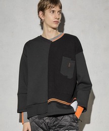 Maison ULA（メゾンウラ）の「【Maison ULA】ニットコンビネーションプルオーバー（ニット/セーター）」