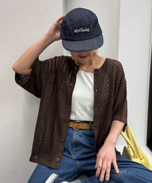 CIAOPANIC TYPY（チャオパニックティピー）の「【UNISEX】レース編みパッチワークニットカーディガン/WEB限定（カーディガン/ボレロ・レディース・ネイビー/ブラック/ブラウン/グレー・LARGE/MEDIUM）」の21枚目の写真