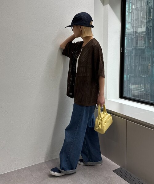 CIAOPANIC TYPY（チャオパニックティピー）の「【UNISEX】レース編みパッチワークニットカーディガン/WEB限定（カーディガン/ボレロ・レディース・ネイビー/ブラック/ブラウン/グレー・LARGE/MEDIUM）」の17枚目の写真