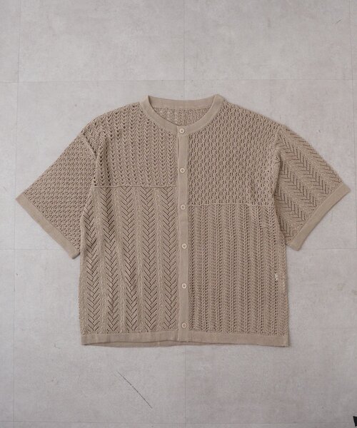 CIAOPANIC TYPY（チャオパニックティピー）の「【UNISEX】レース編みパッチワークニットカーディガン/WEB限定（カーディガン/ボレロ・レディース・ネイビー/ブラック/ブラウン/グレー・LARGE/MEDIUM）」の9枚目の写真