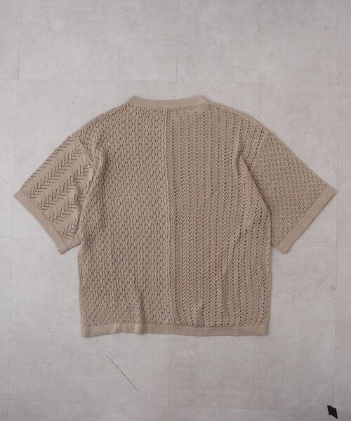 CIAOPANIC TYPY（チャオパニックティピー）の「【UNISEX】レース編みパッチワークニットカーディガン/WEB限定（カーディガン/ボレロ・レディース・ネイビー/ブラック/ブラウン/グレー・LARGE/MEDIUM）」の8枚目の写真