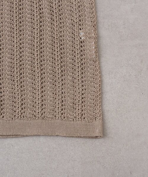 CIAOPANIC TYPY（チャオパニックティピー）の「【UNISEX】レース編みパッチワークニットカーディガン/WEB限定（カーディガン/ボレロ・レディース・ネイビー/ブラック/ブラウン/グレー・LARGE/MEDIUM）」の5枚目の写真