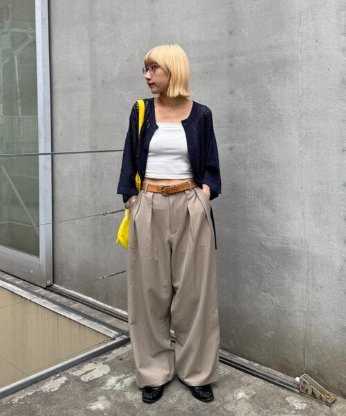 CIAOPANIC TYPY(チャオパニックティピー)の「【UNISEX】レース編みパッチワークニットカーディガン/WEB限定(カーディガン/ボレロ・レディース・ネイビー/ブラック/ブラウン/グレー・LARGE/MEDIUM)」の17枚目の写真