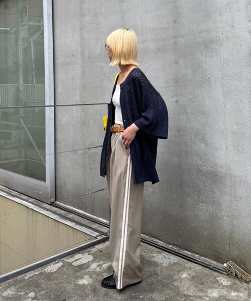 CIAOPANIC TYPY(チャオパニックティピー)の「【UNISEX】レース編みパッチワークニットカーディガン/WEB限定(カーディガン/ボレロ・レディース・ネイビー/ブラック/ブラウン/グレー・LARGE/MEDIUM)」の18枚目の写真