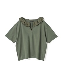 mizuiro ind フリルカラースキッパーTシャツ