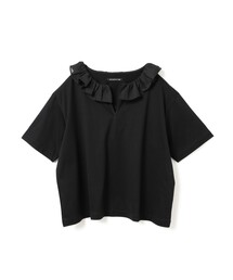 mizuiro ind フリルカラースキッパーTシャツ