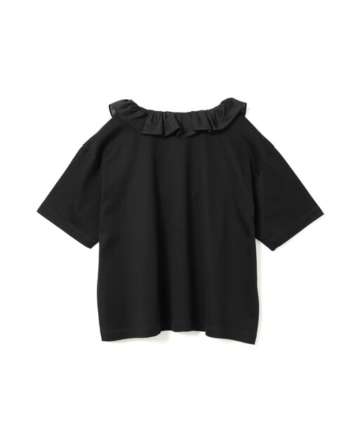 mizuiroind(ミズイロインド)の「mizuiro ind フリルカラースキッパーTシャツ(Tシャツ/カットソー・レディース・オフホワイト/ブラック/グレー/グレー系その他・FREE)」の13枚目の写真