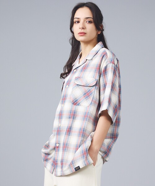 【PENDLETON / ペンドルトン】オープンカラー チェック 半袖シャツ/ ユニセックス