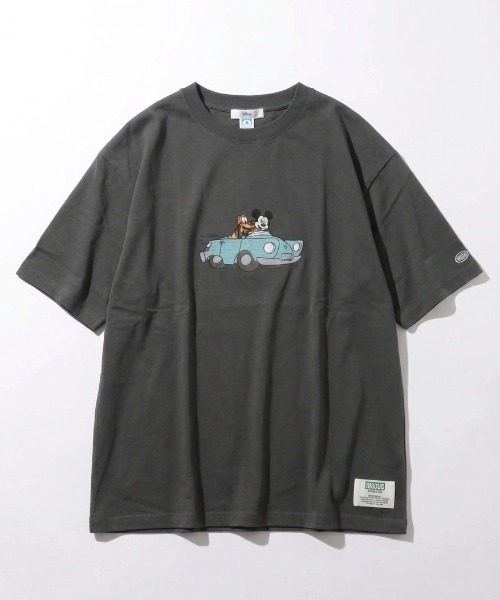 Disney（ディズニー）の「2026SS Disney×DISCUS/ディズニー×ディスカス コラボ ミッキー プリント半袖Tシャツ （M：ショート丈 L：レギュラー丈）（Tシャツ/カットソー・レディース・ブラック系その他/ホワイト系その他2/ブラック系その他3/アイボリー/ブラック系その他2/ホワイト系その他/ホワイト系その他3/スミクロ・M/L）」の7枚目の写真