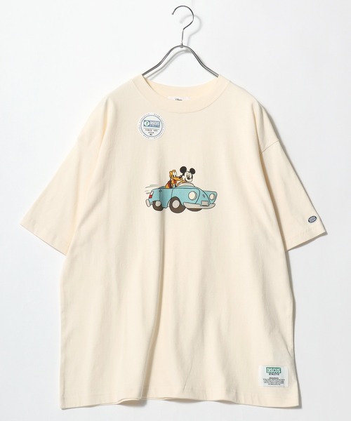 Disney（ディズニー）の「2026SS Disney×DISCUS/ディズニー×ディスカス コラボ ミッキー プリント半袖Tシャツ （M：ショート丈 L：レギュラー丈）（Tシャツ/カットソー・レディース・ブラック系その他/ホワイト系その他2/ブラック系その他3/アイボリー/ブラック系その他2/ホワイト系その他/ホワイト系その他3/スミクロ・M/L）」の10枚目の写真