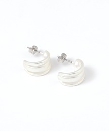 ワイドフォークフープピアス / 656213