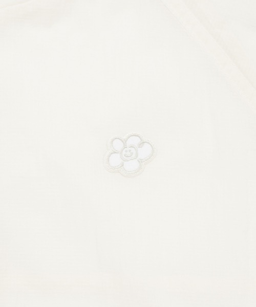 Wacky WiLLy(ワッキーウィリー)の「WOMEN'S NYLON SHORT SLEEVE WINDBREAKER(ナイロンジャケット・レディース・ホワイト/スカイブルー・FREE)」の6枚目の写真
