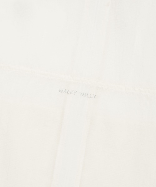 Wacky WiLLy(ワッキーウィリー)の「WOMEN'S NYLON SHORT SLEEVE WINDBREAKER(ナイロンジャケット・レディース・ホワイト/スカイブルー・FREE)」の9枚目の写真