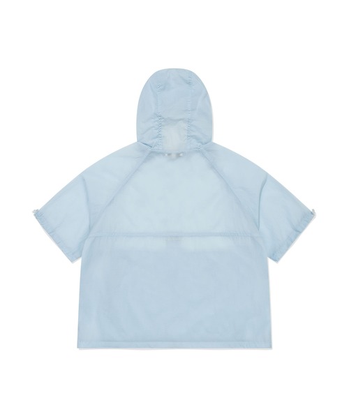 Wacky WiLLy(ワッキーウィリー)の「WOMEN'S NYLON SHORT SLEEVE WINDBREAKER(ナイロンジャケット・レディース・ホワイト/スカイブルー・FREE)」の11枚目の写真