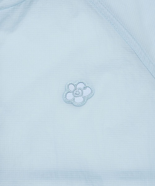 Wacky WiLLy(ワッキーウィリー)の「WOMEN'S NYLON SHORT SLEEVE WINDBREAKER(ナイロンジャケット・レディース・ホワイト/スカイブルー・FREE)」の13枚目の写真