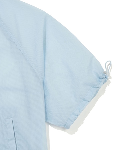 Wacky WiLLy(ワッキーウィリー)の「WOMEN'S NYLON SHORT SLEEVE WINDBREAKER(ナイロンジャケット・レディース・ホワイト/スカイブルー・FREE)」の14枚目の写真