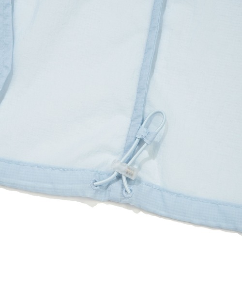 Wacky WiLLy(ワッキーウィリー)の「WOMEN'S NYLON SHORT SLEEVE WINDBREAKER(ナイロンジャケット・レディース・ホワイト/スカイブルー・FREE)」の15枚目の写真