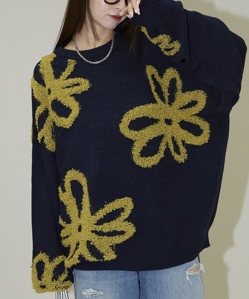 ART TO WEAR アート　服飾　ニット　芸術　刺繍　染織　ウェアブル ブランド古着】長袖ニット（ニット/セーター）｜PUBLUX（パブリュクス