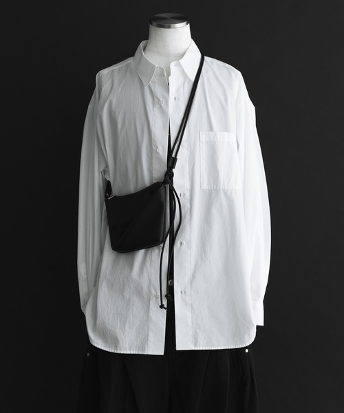 remer(リメール)の「アジャスタブルミニレザーバッグ / Adjustable Mini Leather Bag(ショルダーバッグ・メンズ・ブラック・FREE)」の13枚目の写真