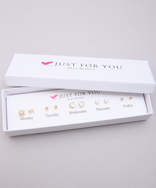 SHIZUTA(シズタ)の「SZT:5daysピアス Monday to Friday 5個セットピアス BOX付(ピアス(両耳用)・レディース・ゴールド・FREE)」の10枚目の写真