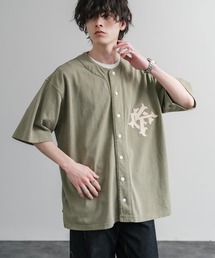 KRIFF MAYER（クリフメイヤー）の「KRIFF MAYER クリフメイヤー ピグメント加工オーバーサイズベースボールシャツ 2547200（シャツ/ブラウス）」