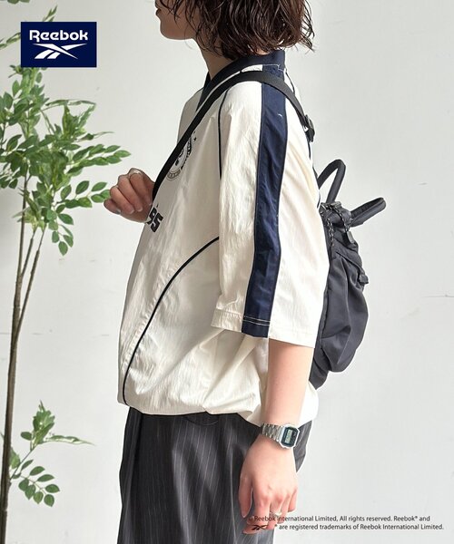 Reebok(リーボック)の「【Reebok】接触冷感ユニフォームプルオーバー(シャツ/ブラウス・レディース・アイボリー/ネイビー・MEDIUM/LARGE)」の6枚目の写真