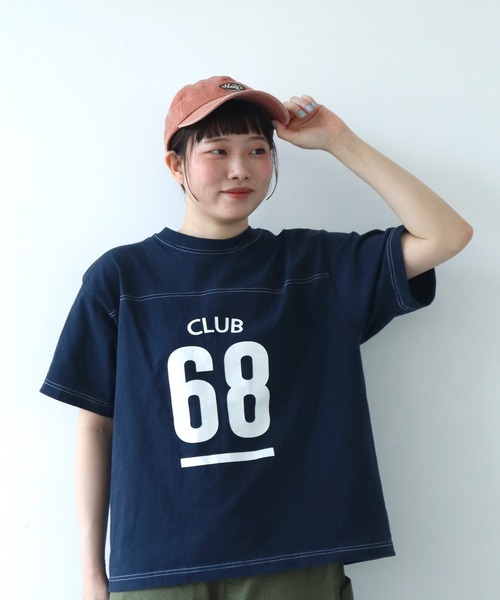 PAR ICI（パーリッシィ）の「NAVYS cheering club キャップ（キャップ・レディース・ブルー/オレンジ系・FREE）」の9枚目の写真