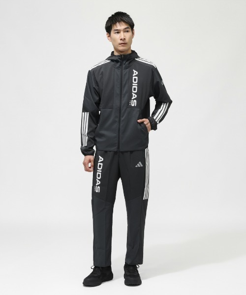 adidas（アディダス）の「【別注】アディダス adidas M HYBRID パンツ 限定コラボ（その他パンツ・メンズ・ダークブルー/グレー・S/M/L/LL/3L）」の3枚目の写真