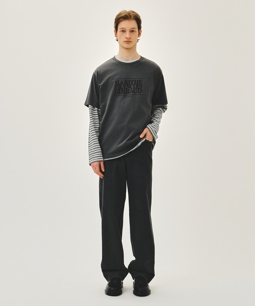 MARITHE + FRANCOIS GIRBAUD(マリテフランソワジルボー)の「CLASSIC LOGO TEE(Tシャツ/カットソー・レディース・ネイビー/ホワイト/チャコール/クリーム/ヘザーグレー/ブラウン/ブラック・X-LARGE/LARGE/MEDIUM/SMALL)」の9枚目の写真