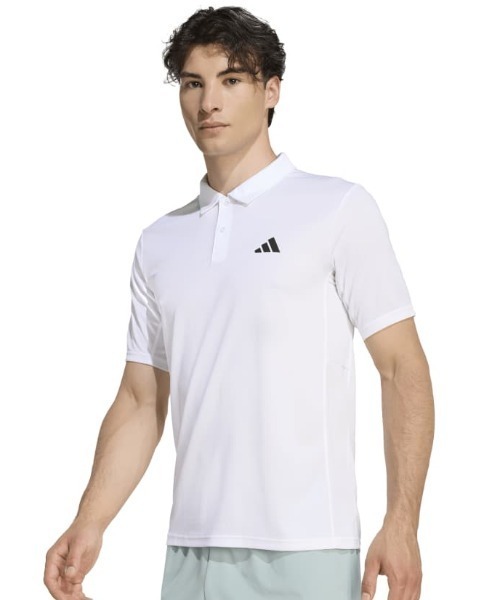 adidas(アディダス)の「アディダス adidas ワークアウト エッセンシャル ベース ポロシャツ(ポロシャツ・メンズ・ダークブルー/ホワイト/ブルー/ブラック・S/M/L/LL/3L)」の1枚目の写真