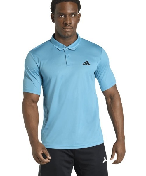 adidas(アディダス)の「アディダス adidas ワークアウト エッセンシャル ベース ポロシャツ(ポロシャツ・メンズ・ダークブルー/ホワイト/ブルー/ブラック・S/M/L/LL/3L)」の3枚目の写真
