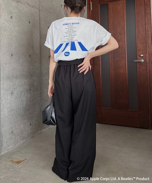 CAPRICIEUX LE'MAGE(カプリシューレマージュ)の「〈GOOD ROCK SPEED〉AbbeyRoad Tシャツ(Tシャツ/カットソー・レディース・ブラック/ベージュ/ホワイト・FREE)」の6枚目の写真
