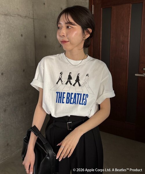 CAPRICIEUX LE'MAGE(カプリシューレマージュ)の「〈GOOD ROCK SPEED〉AbbeyRoad Tシャツ(Tシャツ/カットソー・レディース・ブラック/ベージュ/ホワイト・FREE)」の7枚目の写真