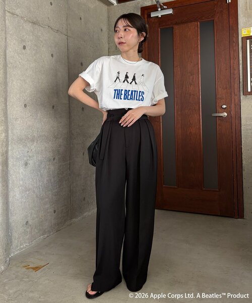 CAPRICIEUX LE'MAGE(カプリシューレマージュ)の「〈GOOD ROCK SPEED〉AbbeyRoad Tシャツ(Tシャツ/カットソー・レディース・ブラック/ベージュ/ホワイト・FREE)」の11枚目の写真
