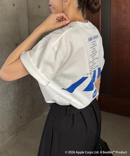 CAPRICIEUX LE'MAGE(カプリシューレマージュ)の「〈GOOD ROCK SPEED〉AbbeyRoad Tシャツ(Tシャツ/カットソー・レディース・ブラック/ベージュ/ホワイト・FREE)」の12枚目の写真