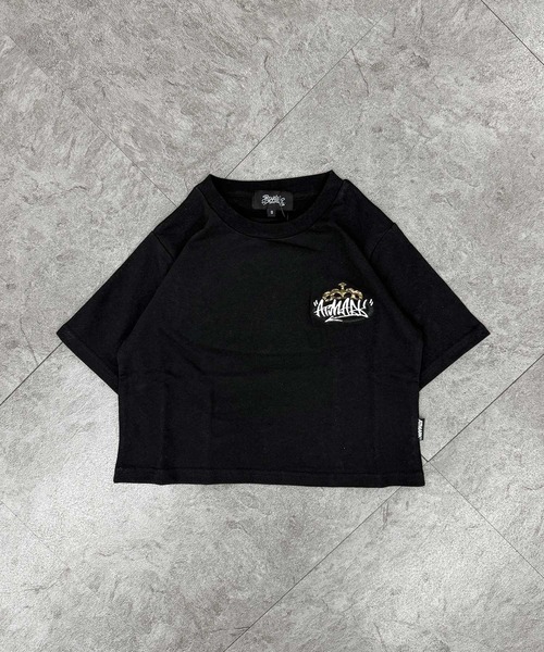 ATMARK(アットマーク)の「《3サイズ展開 / UNISEX 》ATMARK クラウンロゴサガラ刺繍半袖Tシャツ セットアップ可能(Tシャツ/カットソー・メンズ・ブラック系1/ブラック系3/ホワイト系1/ホワイト系2/ホワイト系3/ブラック系2・S/M/L)」の12枚目の写真