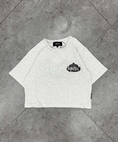 ATMARK(アットマーク)の「《3サイズ展開 / UNISEX 》ATMARK クラウンロゴサガラ刺繍半袖Tシャツ セットアップ可能(Tシャツ/カットソー・メンズ・ブラック系1/ブラック系3/ホワイト系1/ホワイト系2/ホワイト系3/ブラック系2・S/M/L)」の16枚目の写真