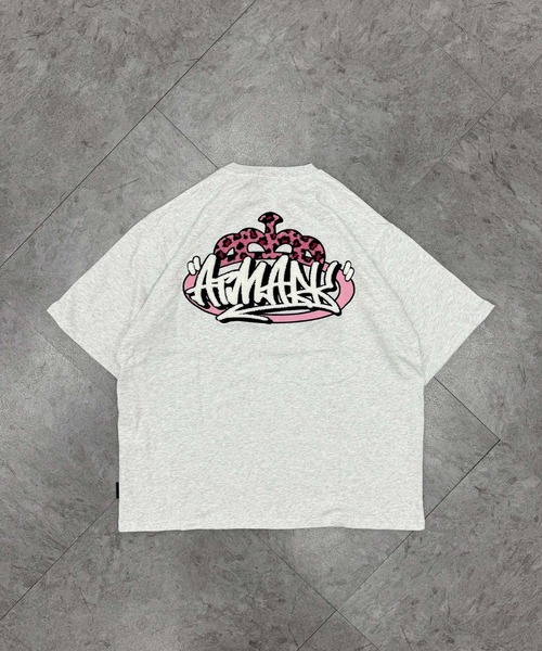 ATMARK(アットマーク)の「《3サイズ展開 / UNISEX 》ATMARK クラウンロゴサガラ刺繍半袖Tシャツ セットアップ可能(Tシャツ/カットソー・メンズ・ブラック系1/ブラック系3/ホワイト系1/ホワイト系2/ホワイト系3/ブラック系2・S/M/L)」の21枚目の写真
